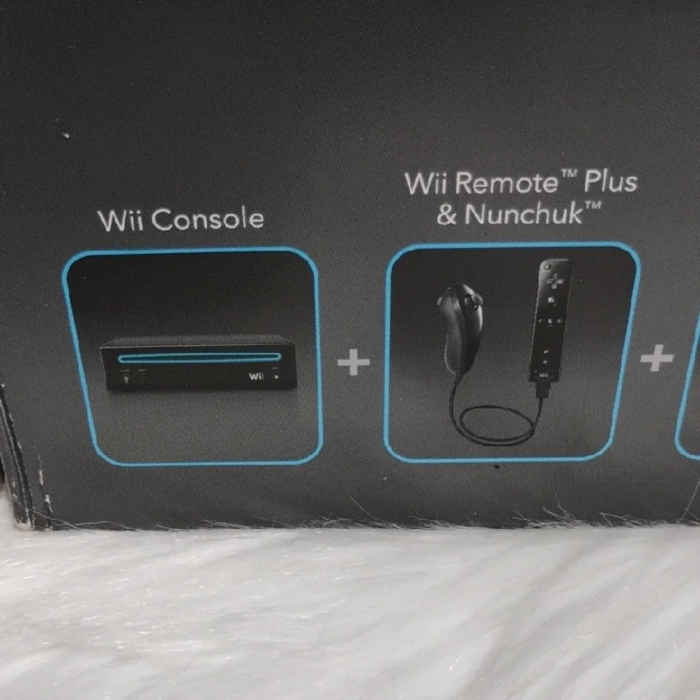 Nintendo Wii Black Super Mario Bros. Galaxy & 1 Controller Works Perfectly